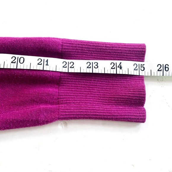 Anthropologie Moth Fuchsia Flutter Long Sleeve Cardigan Women’s Size Medium - Picture 9 of 10